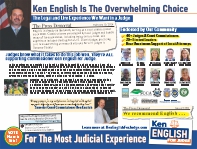 Ken English for Judge Postcard